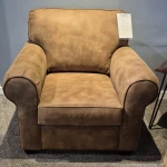 2 Piece Set: 100% Top Grain All Leather Sofa & Chair - Image 4