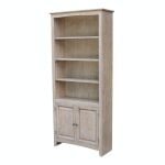 Home Accents - A Pair of Bookcase Doors in Taupe Gray