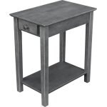 Destinations Collection - Narrow End Table in Heather Gray