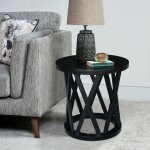 Home Accents - Ceylon Round End Table in Black - Image 3