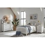 Tykes Bedroom - Chalk & White High Tide Arch Twin Bed - BD128-1202TF - Image 7