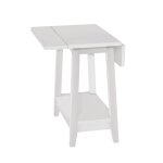 Destinations Collection - Drop Leaf Side Table in Pure White