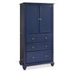 Cottage Bedroom - Armoire w/Drawers in Denim