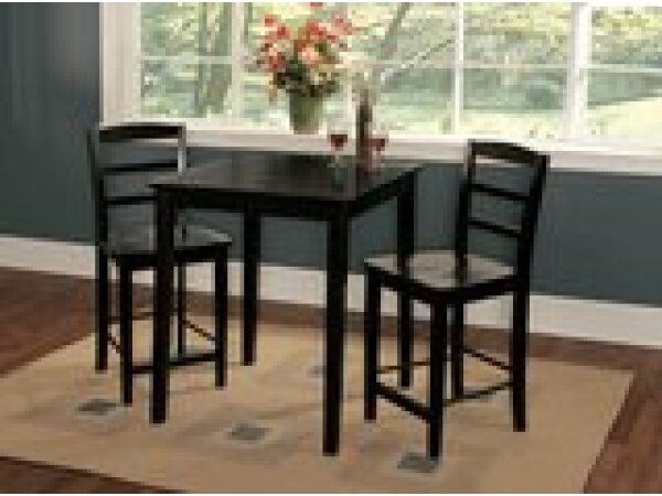 Dining Essentials - 30'' Square Table w/ 30''H Shaker Legs in Black - T46-30S - Image 5