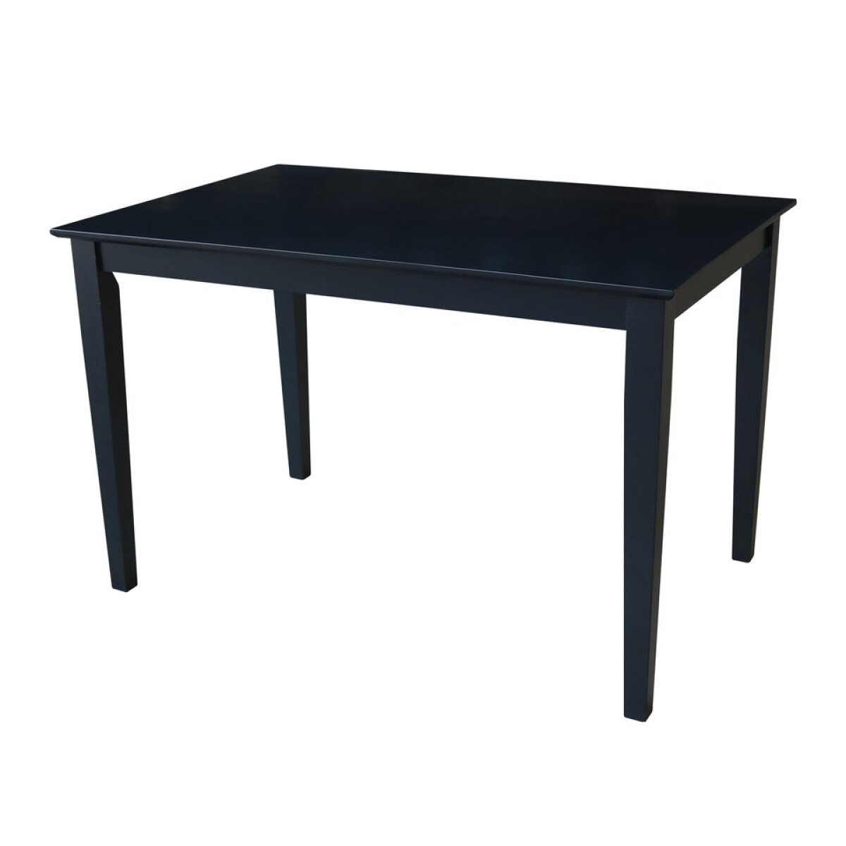 2c6aa9ed9dbfe1bf98115fb242601ccc Dining Essentials - 30x48'' Square Table w/ 30'' Shaker Legs in Black - T46-3048T - Image 1