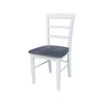Dining Essentials - Madrid Chair in Heather Gray and White