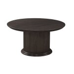 Home Accents - Haven Round Coffee Tabletop and Base in Coal - OT145-25CRB