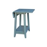 Destinations Collection - Drop Leaf Side Table in Ocean Blue