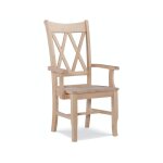 Double X Back Arm Chair