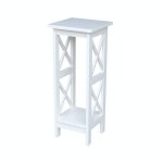 Home Accents - 30''H X Side Plant Stand in White