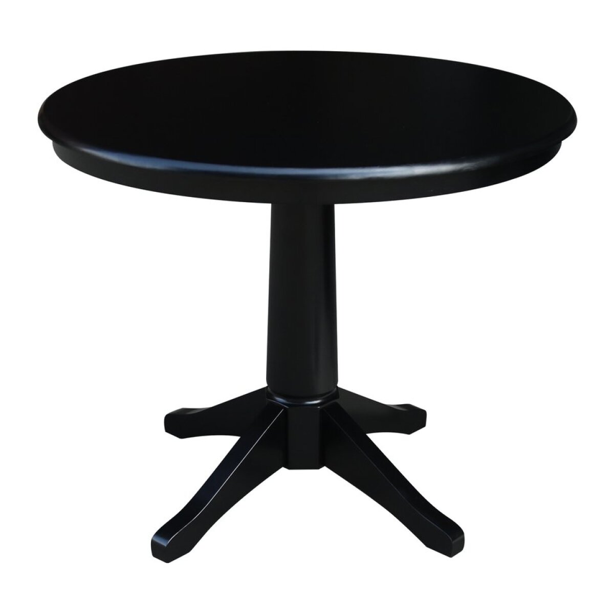 41c533fbdf6b9e5cc6155767d84612c6 Dining Essentials - 36'' Round Table Top w/30"H Transitional Pedestal in Black - Image 1