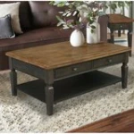 Home Accents - Vista Coffee Table in Hickory & Coal - Image 10
