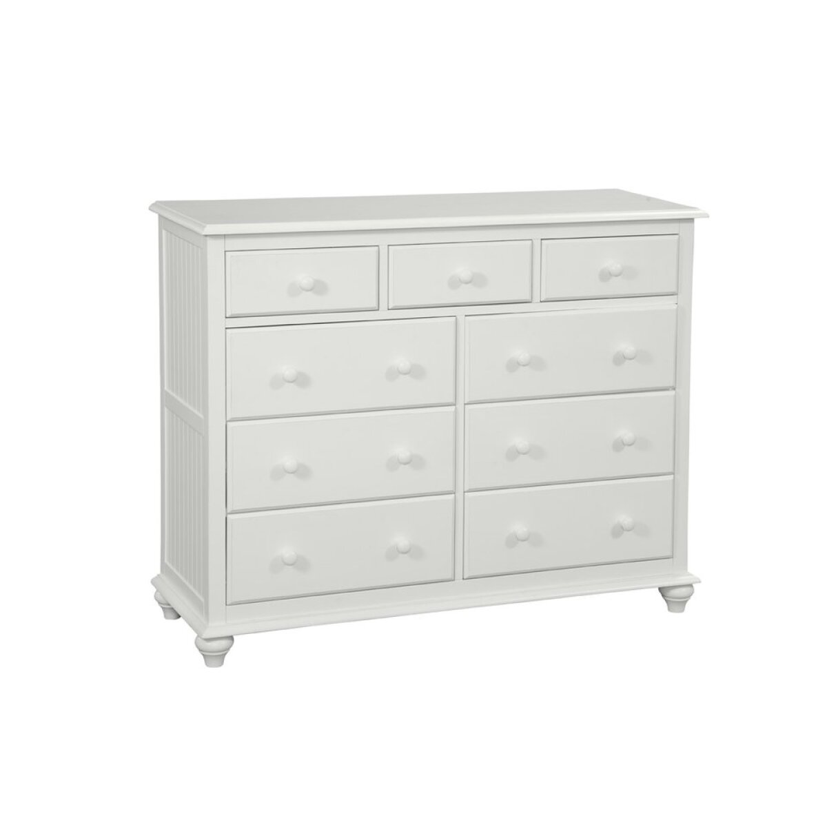 42dc05bbc2b1d6af278560711be32992 Cottage 9 Drawer Dresser in White - Image 1