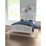 Queen High Tide Arch Bed in Chalk and White - BD128-1202QH