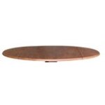 Dining Essentials - Round Drop Leaf Pedestal Table in Bourbon Oak - Image 9
