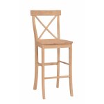 30'' X Back Bar Stool