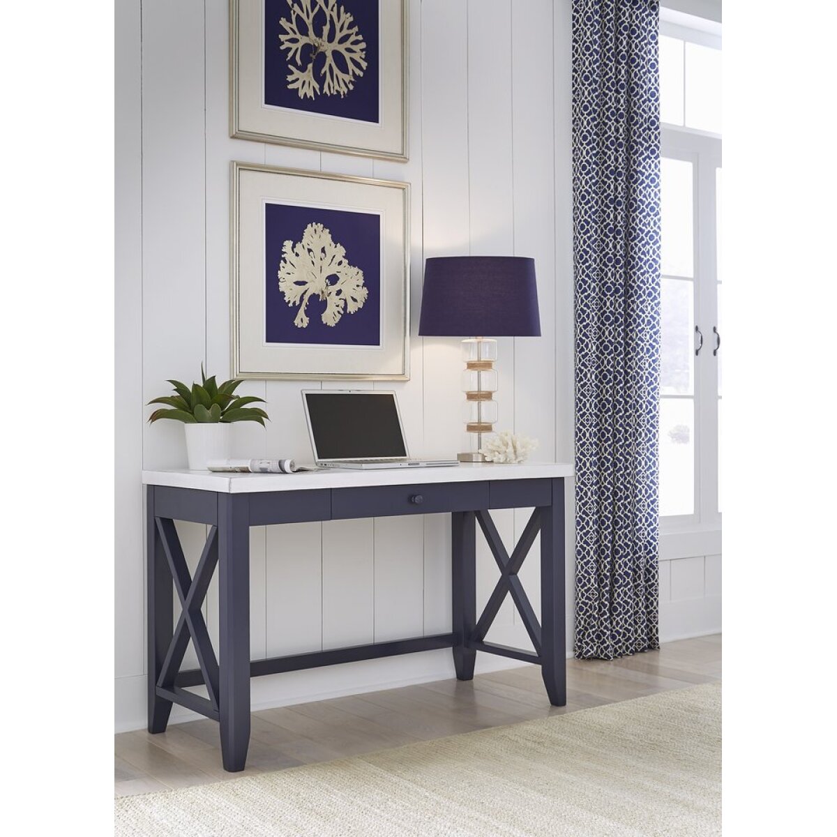 49d279316bf8eb32e9459400ffa88c38 Tykes Collection - Hampton Desk in Chalk & Blue - Image 1