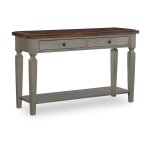 Home Accents - Vista Sofa Table in Hickory & Stone