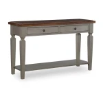 Home Accents - Vista Sofa Table in Hickory & Stone