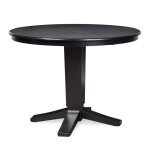 Dining Essentials - 42" Round Solid Top w/30"H Aria Pedestal in Black - T46-48RT