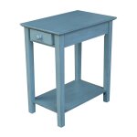 Destinations Collection - Narrow End Table in Ocean Blue