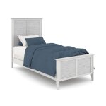 Tykes Bedroom - Chalk & White High Tide 90° Twin Bed - BD128-1201TF - Image 4