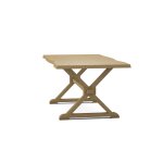 Farmhouse Live Edge Table Top w/ Farmhouse Trestle Base - T-4074A - Image 31