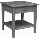 Destinations Collection - Spencer End Table in Heather Gray