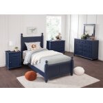 Tykes Bedroom - Denim Cottage Twin Bed - BD81-201TFN - Image 4