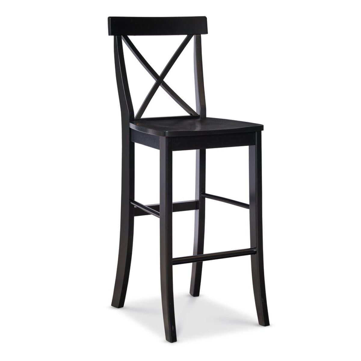 58fe7b1815fd4d8f54d79e5f867a188f Dining Essentials - 30"H X-Back Stool in Black - Image 1