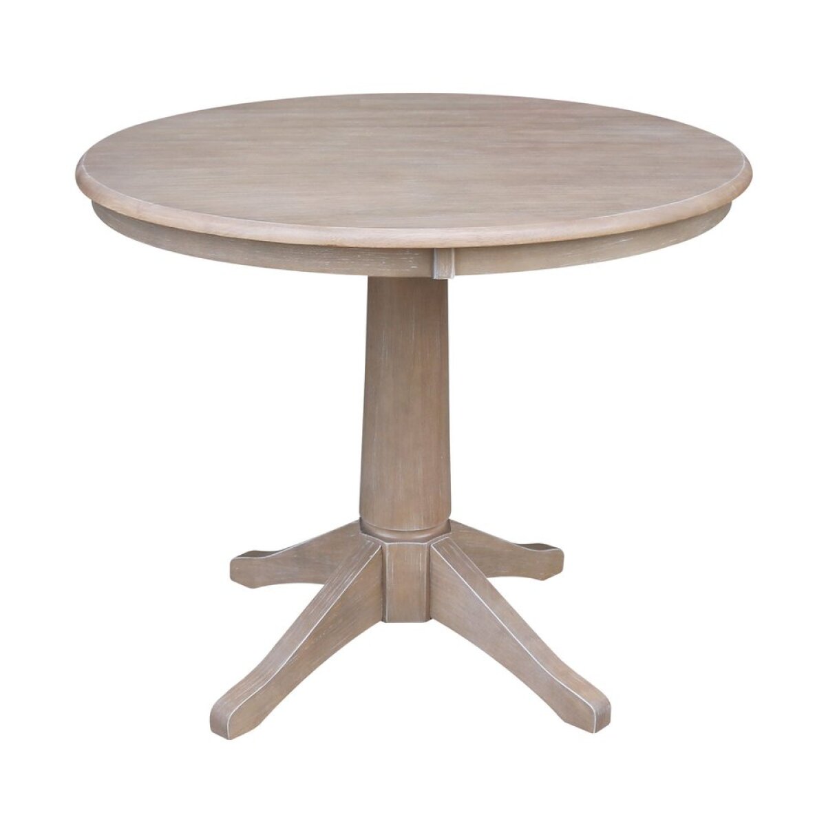 5b238eb0f6c5b2251ea1d4781ad72f9e Dining Essentials - 36''Round Table Top w/30" H Transitional Pedestal in Taupe Gray - Image 1