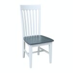 Cosmopolitan Collection - Tall Mission Chair in Heather Gray & White