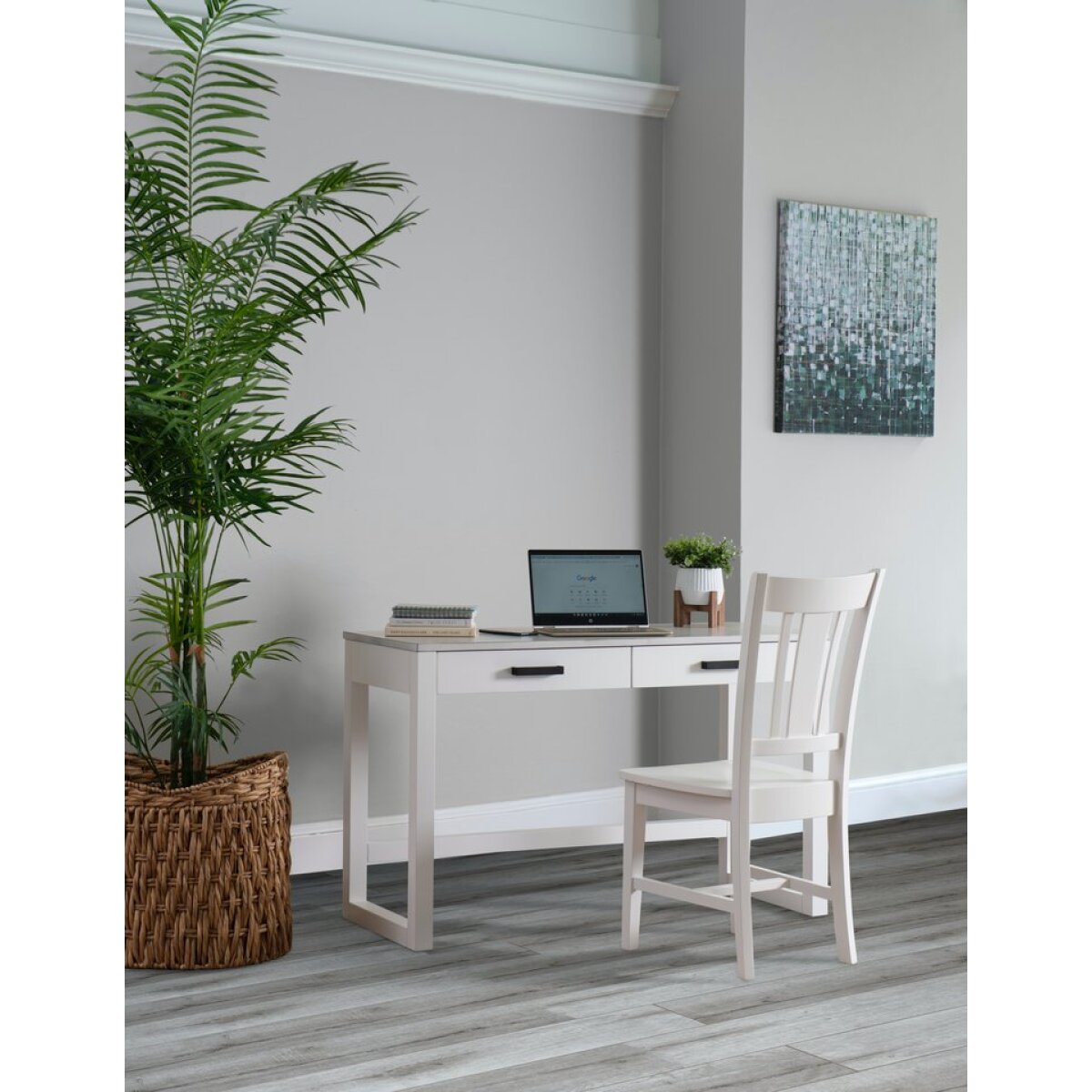 5cc61505c3a07522d3a827f816f55afc Tykes Collection- Carson Desk in Chalk and White - Image 1