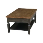 Home Accents - Vista Coffee Table in Hickory & Coal - Image 4