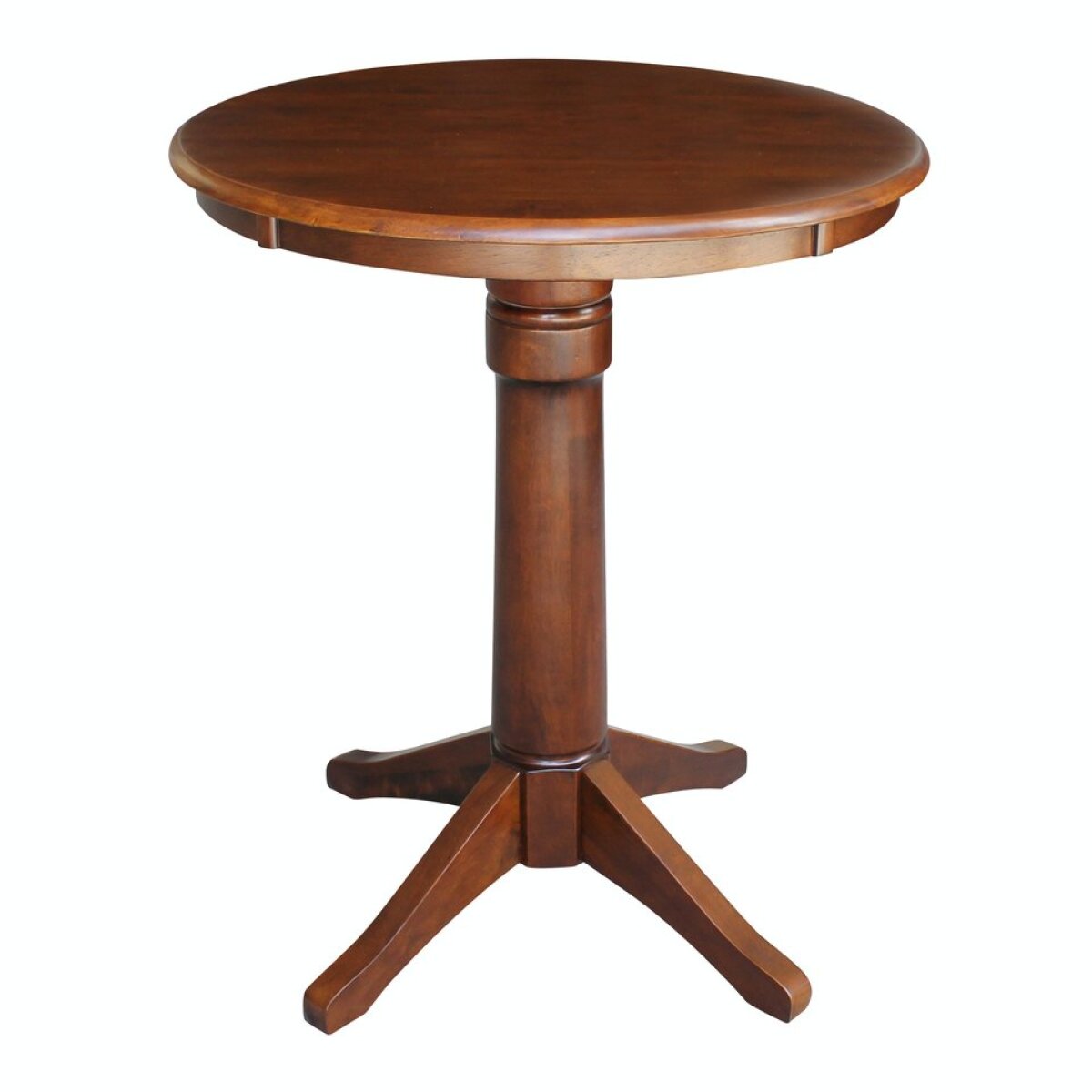 63819c451180b9c892bb5c1ce47ea247 Dining Essentials - 30'' Round Table Top w/36"H Transitional Pedestal w/Extension in Espresso - Image 1