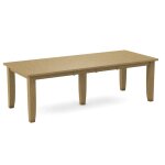 Farmhouse Solid Thick Table Top w/Shaker Legs (Set of 5) - T-53B