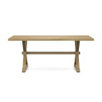 Farmhouse Live Edge Table Top w/ Farmhouse Trestle Base - T-4074A - Image 23