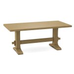 Trestle Solid Table Top w/ Trestle Table Base - T-7236B - Image 3