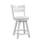 Hampton Collection - Sara Swivel Stool in Pure White
