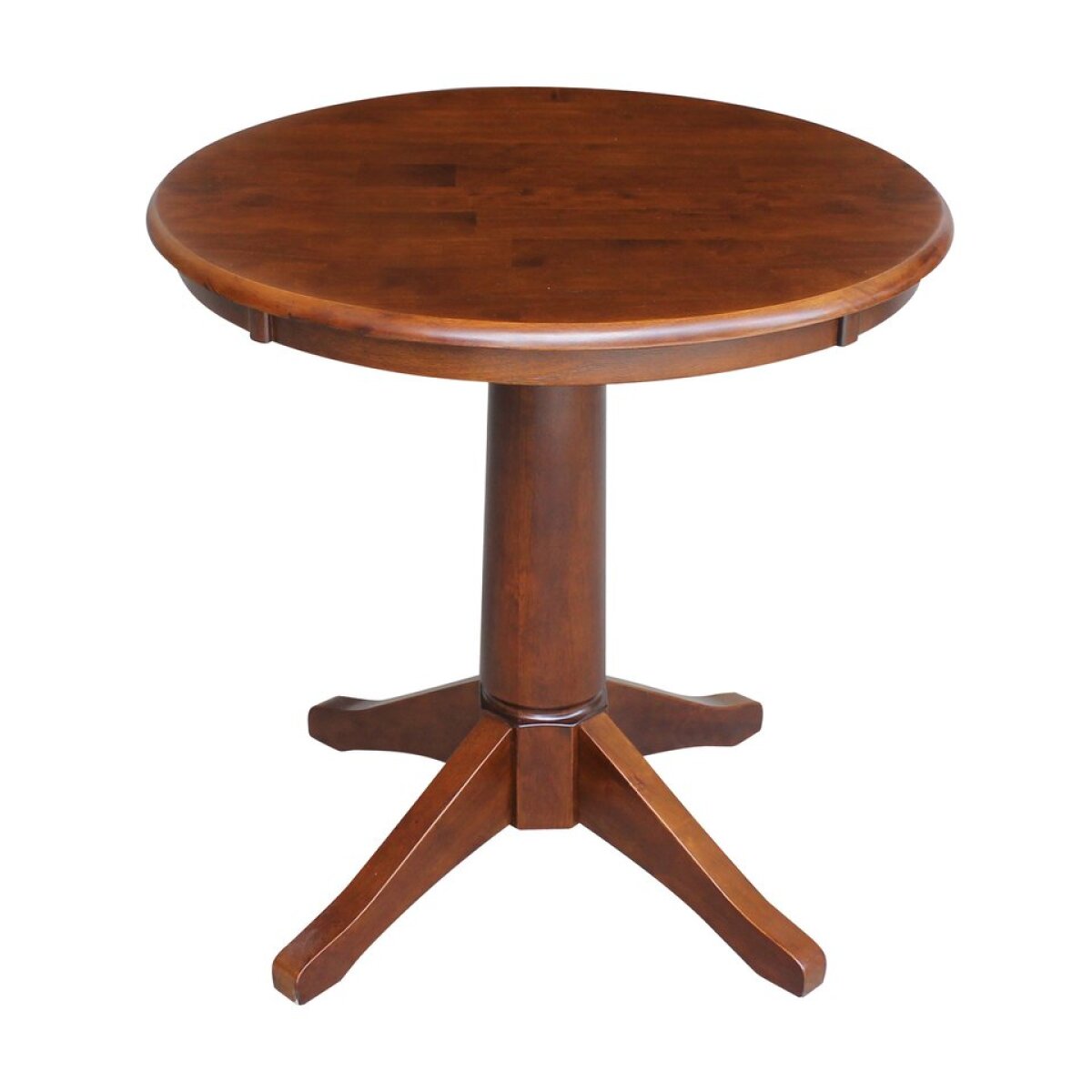 6b1ffb2f77f7f5388aadce734727ba41 Dining Essentials - 30''H Round Table Top w/30"H Transitional Pedestal in Espresso - Image 1