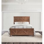 Farmhouse Chic Rustic Queen Bed in Bourbon