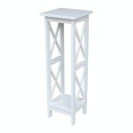 Home Accents - 36''H X Side Plant Stand in White