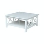 Hampton Collection Square Coffee Table in Pure White - Image 5