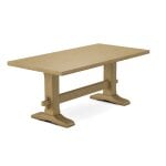 Trestle Solid Table Top w/ Trestle Table Base - T-7236T - Image 18