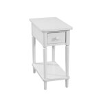 Destinations Collection - Narrow Side Table in Pure White