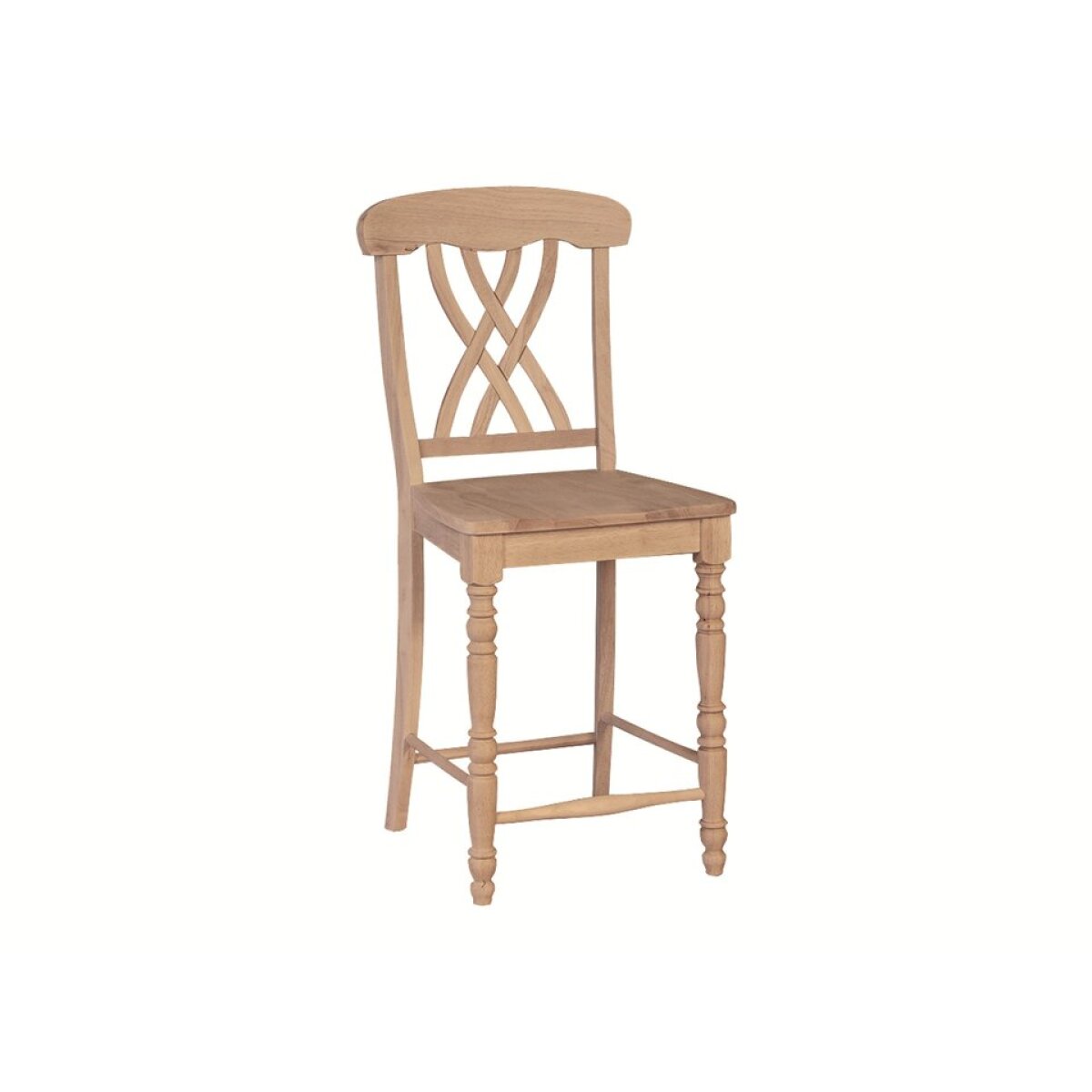 76ed83b061aed2e1396f6325ac10e490 24'' Lattice Counter Stool - Image 1