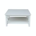 Hampton Collection Square Coffee Table in Pure White - Image 6