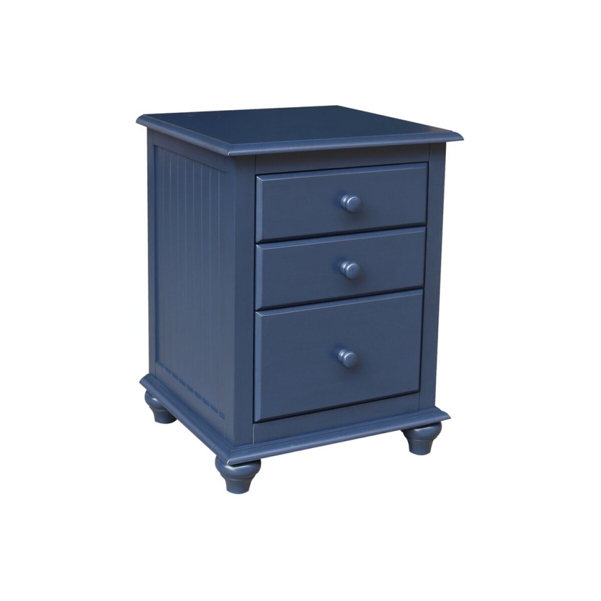 79bd924ed3ed3c69bebc825f5473e223 Cottage Bedroom - 3 Drawer Nightstand in Denim - Image 1