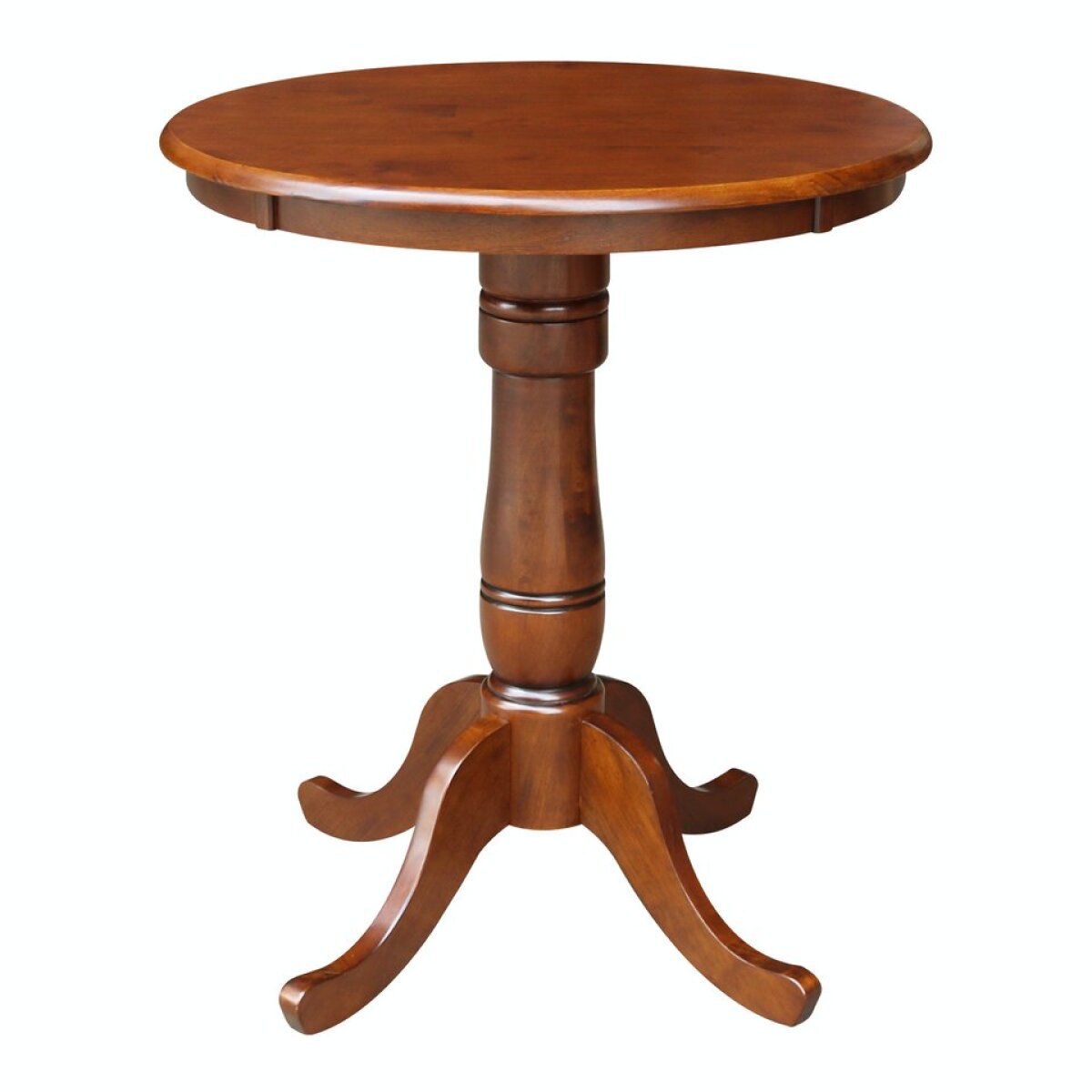 7b31b36143473413ae0c151565026f59 Dining Essentials - 30'' Round Table Top w/36"H Traditional Pedestal w/ Extension in Espresso - Image 1