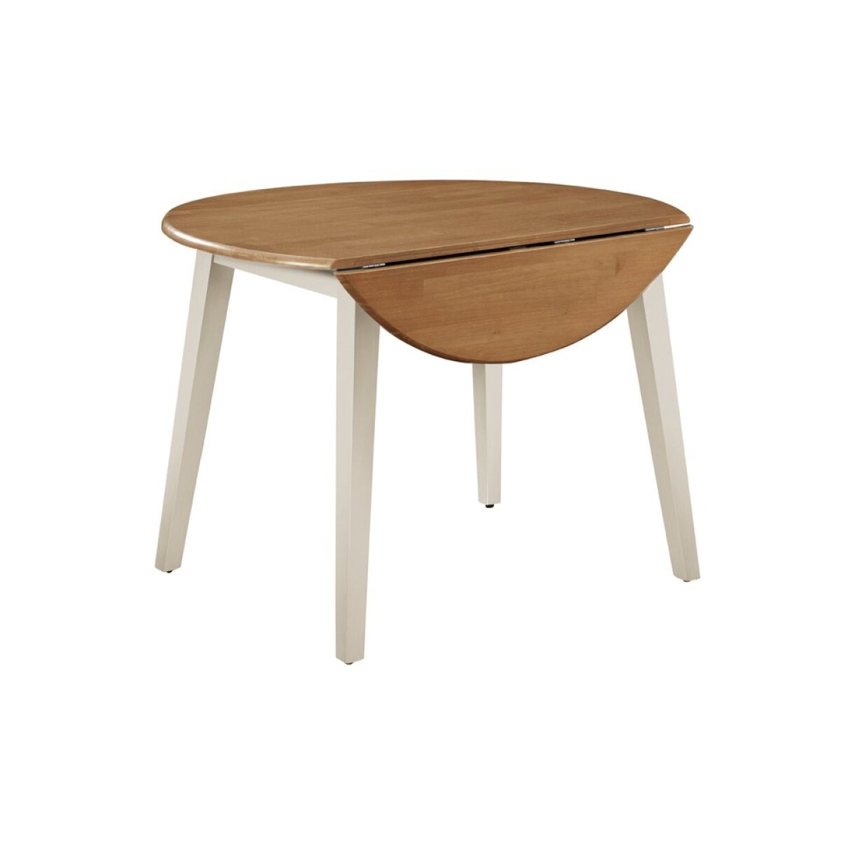 7bb42a044a945c86810f7871cdce6969 Dining Essentials - 42" Dropleaf Leg Table in Hickory and Shell - Image 1